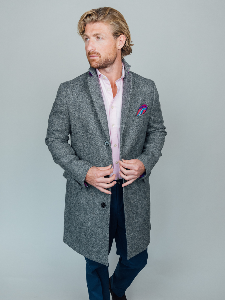 Charcoal 2025 mens overcoat