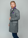 Charcoal British Wool Overcoat
