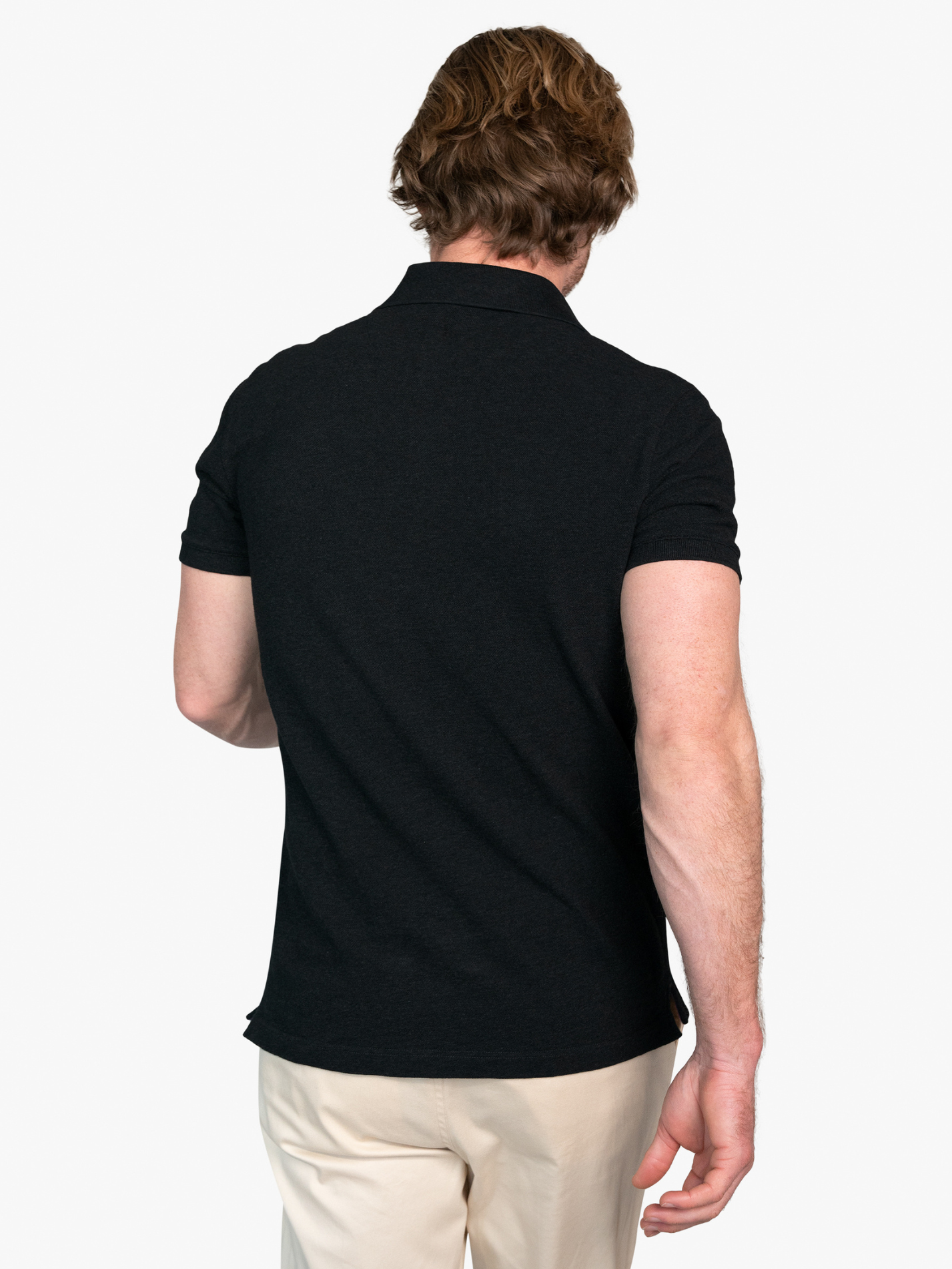 Kugawana Charcoal Short-Sleeved Polo Shirt