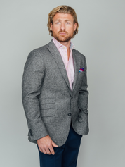 Charcoal-Grey British Wool Blazer