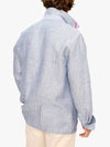 Ice-Blue Linen Hemp Shirt-Jacket by Koy Clothing