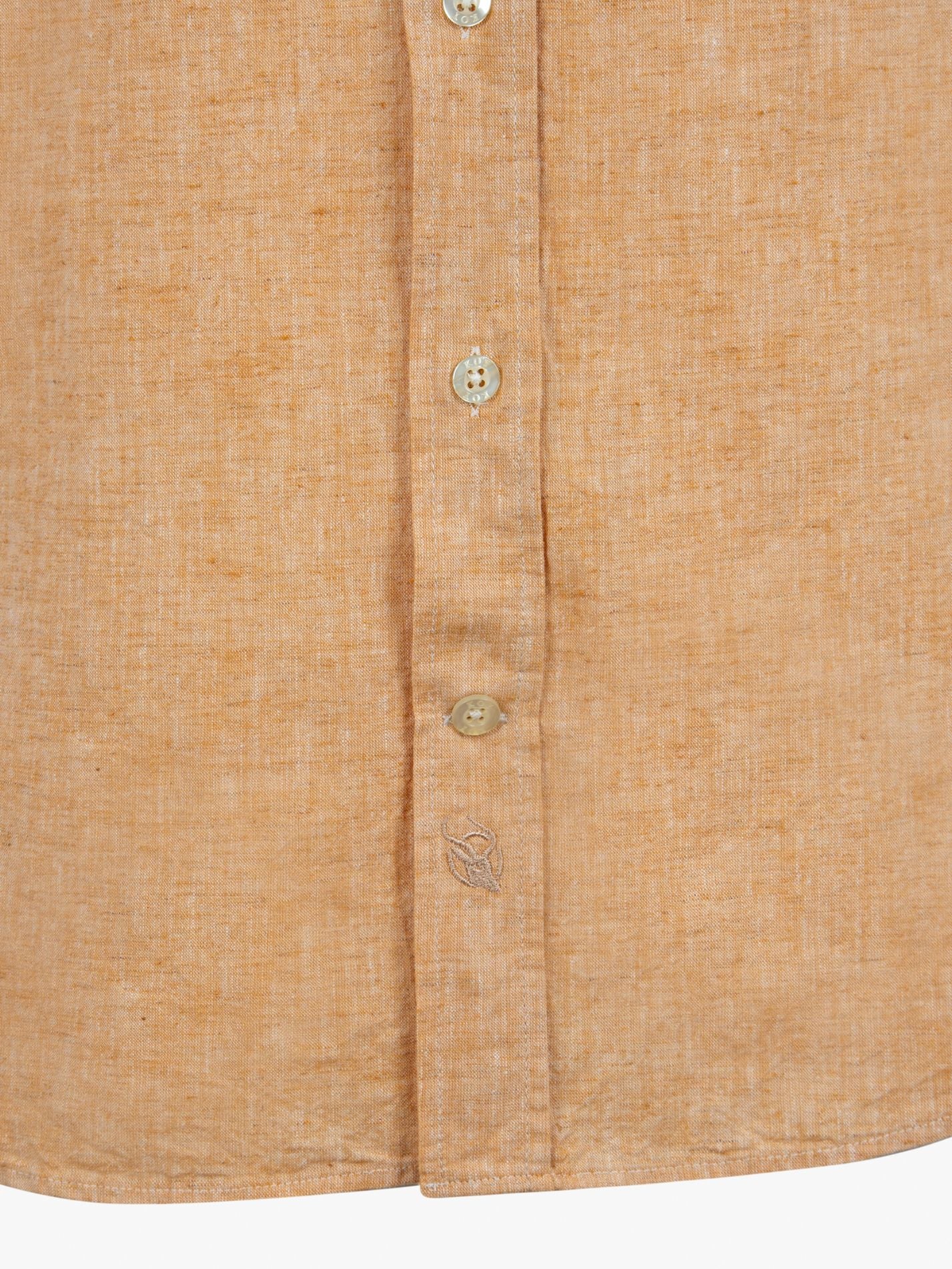 Jua Tangerine Linen Shirt by Koy Clothing