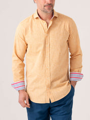 Jua Tangerine Linen Shirt by Koy Clothing