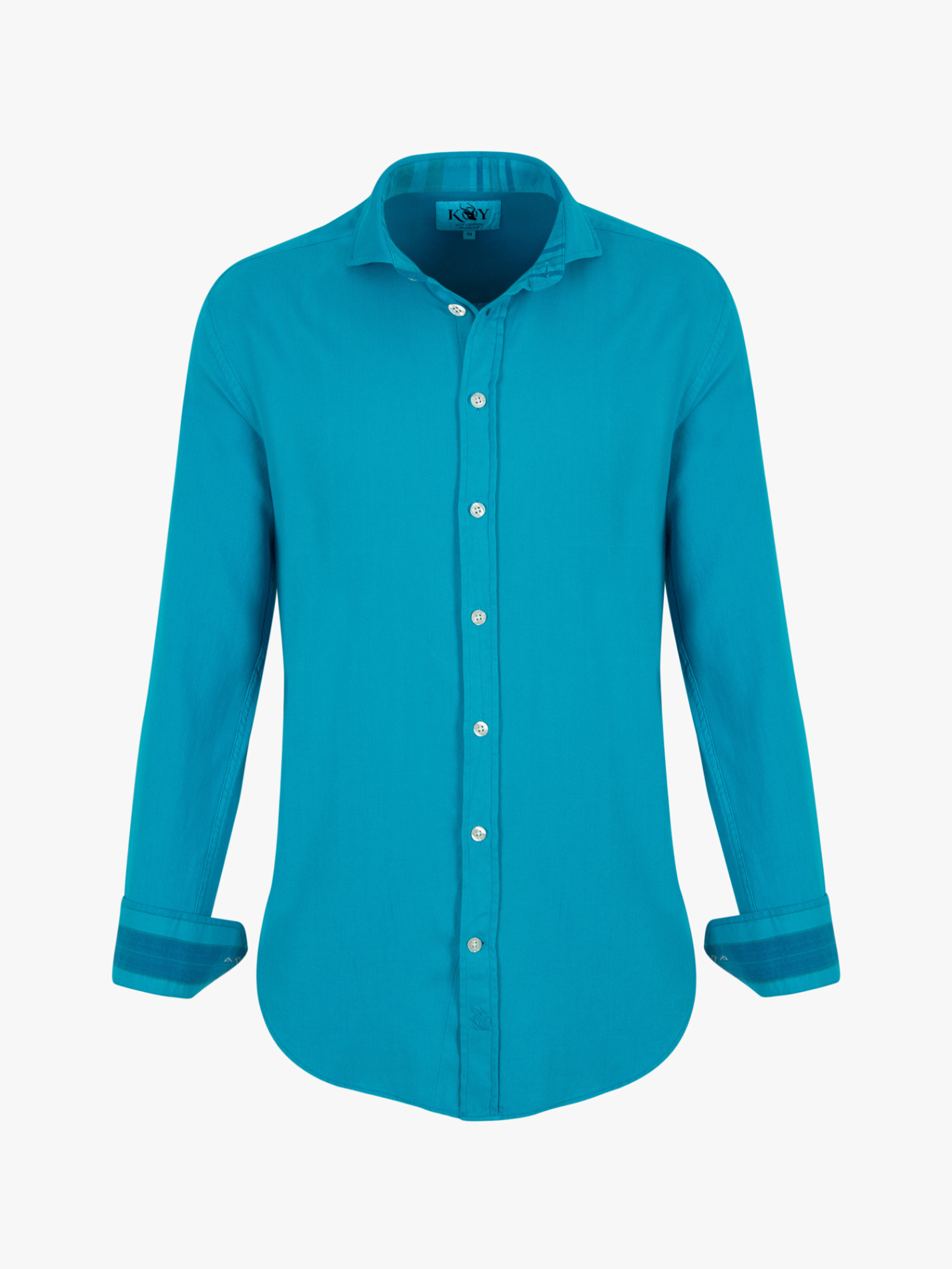 Maji Blue Kabisa Kenyan Kikoy Shirt by Koy Clothing