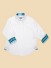 Boys White Linen Shirt by Koy Clothing