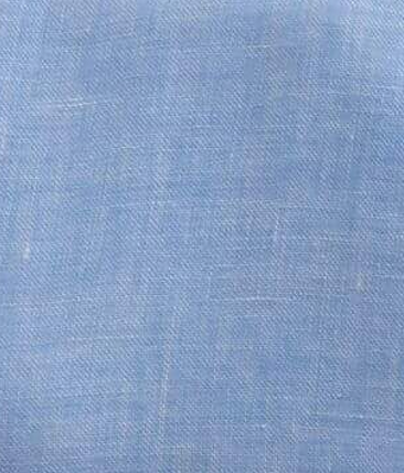 Light Blue Linen Blend Fabric Swatch