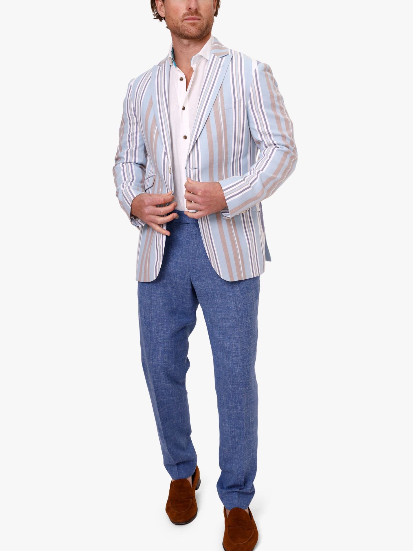 Lamu Striped Kikoy Blazer