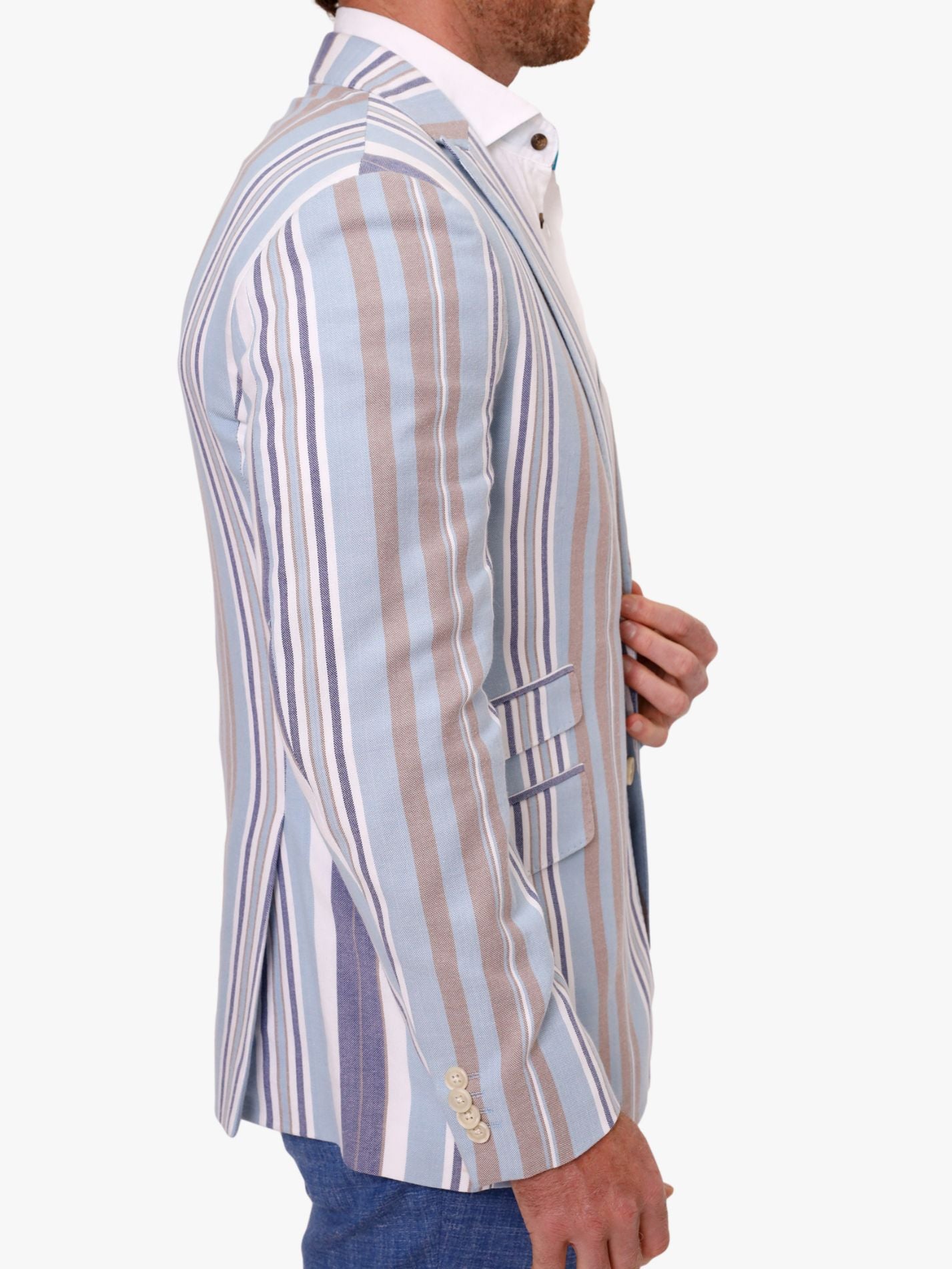 Lamu Striped Kikoy Blazer