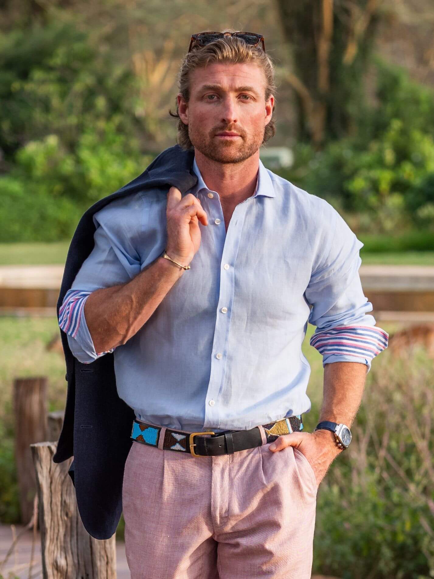 Light Blue Linen Shirt