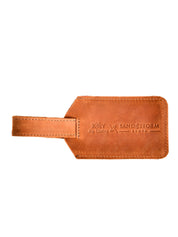 Leather Luggage Tag - Tan