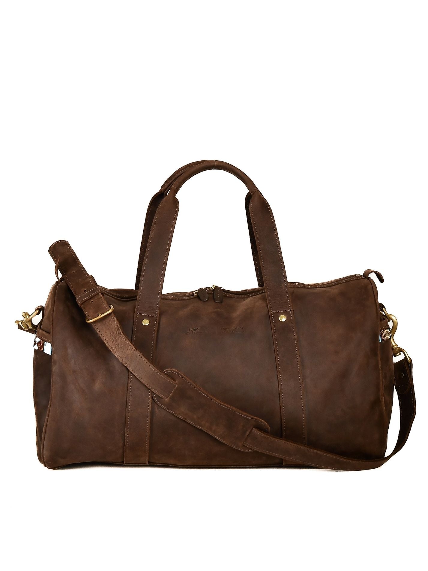 Leather Explorer Duffle Bag - Mocha 