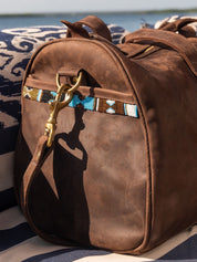 Leather Explorer Duffle Bag - Mocha 