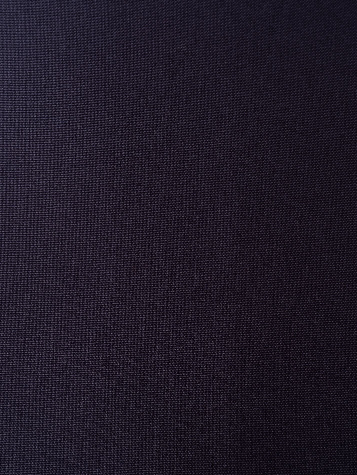 Mens navy outerwear coat with water resistant finish - fabric close up view