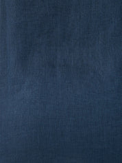 Deep Navy Linen Shirt fabric swatch