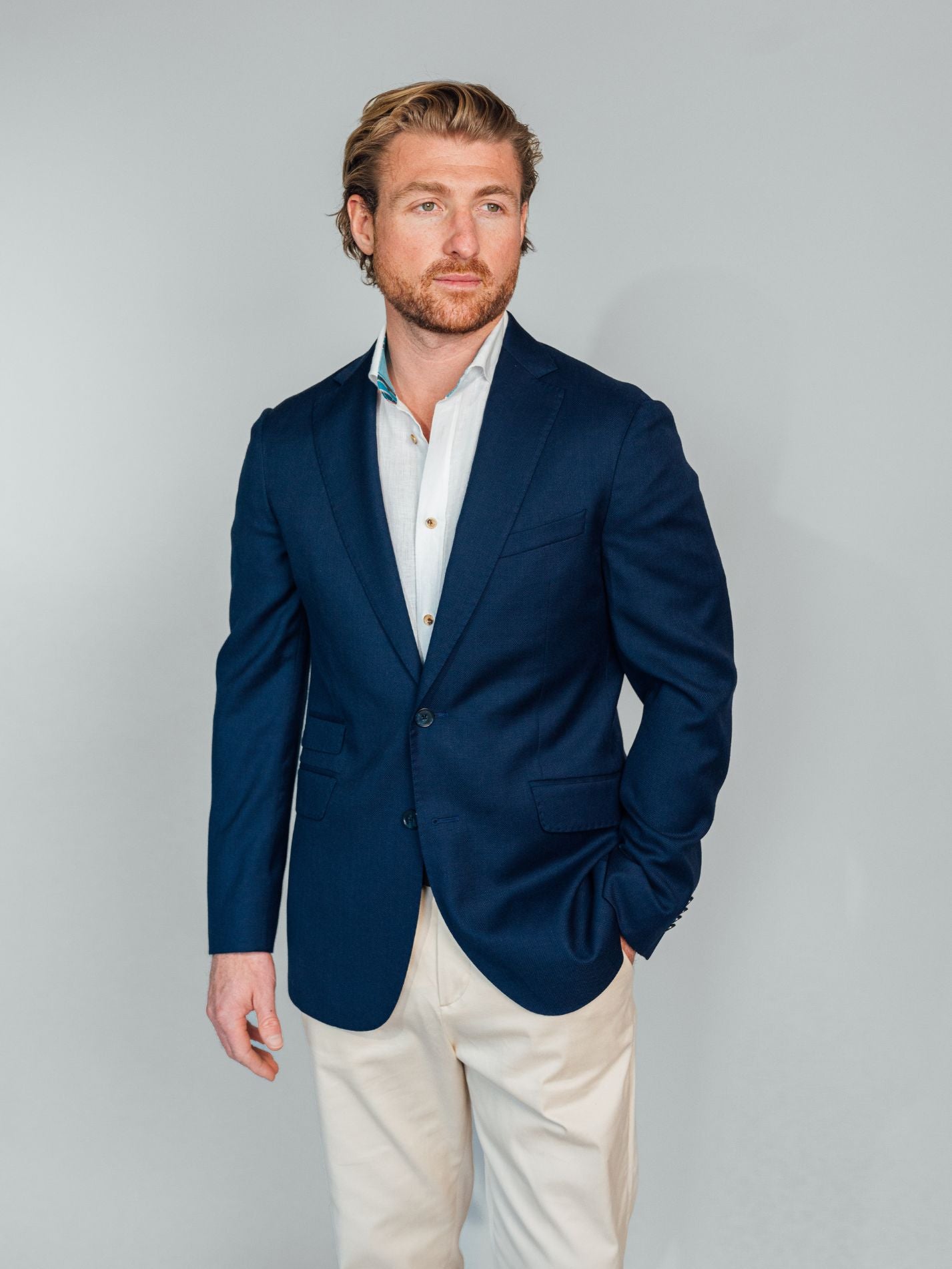 Koy Clothing Classic Navy Wool Blazer