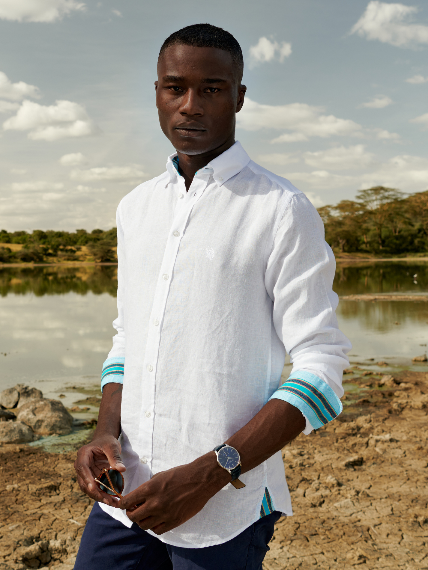 Luo Classic White Linen Shirt