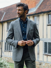 Charcoal-Grey British Wool Blazer