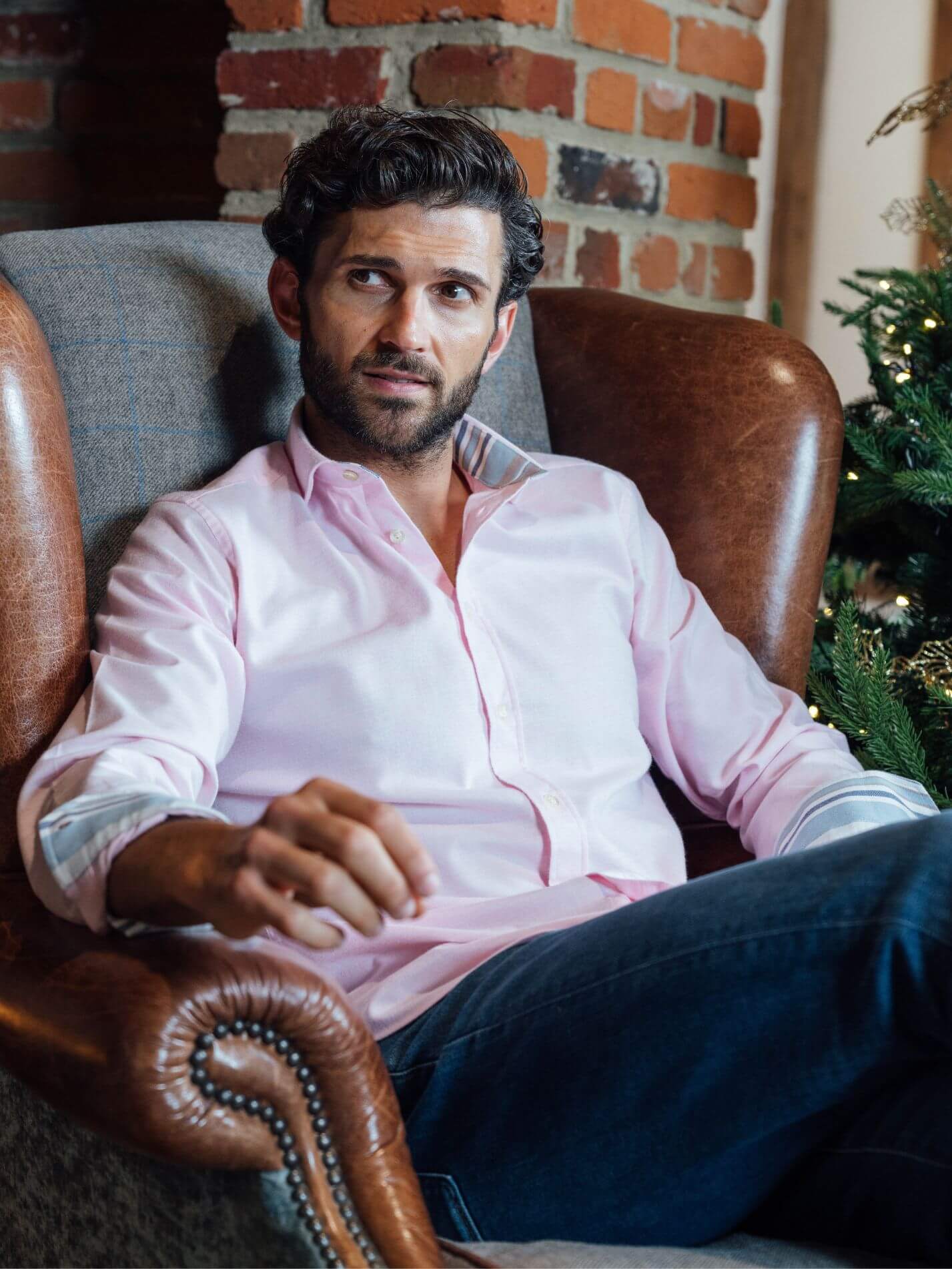 Pink Cotton-Cashmere Shirt