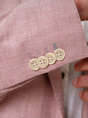 Pink Linen Blend Blazer/Suit