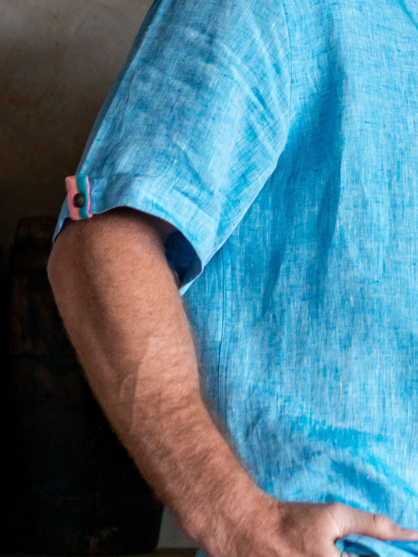 Nyota Short-Sleeved Linen Shirt