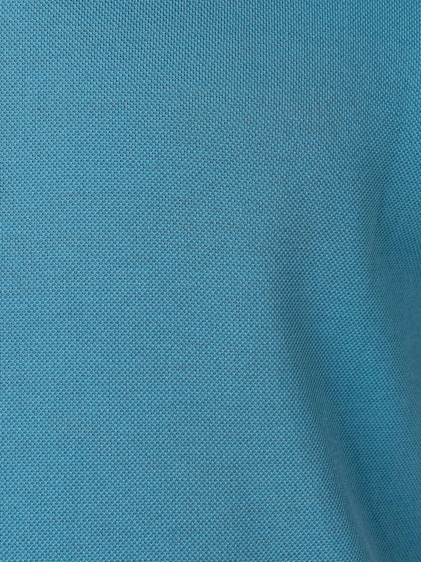 Slate Blue short-sleeve Cotton Piqué polo shirt, Kenyan Kikoy trim on the front placket and collar
