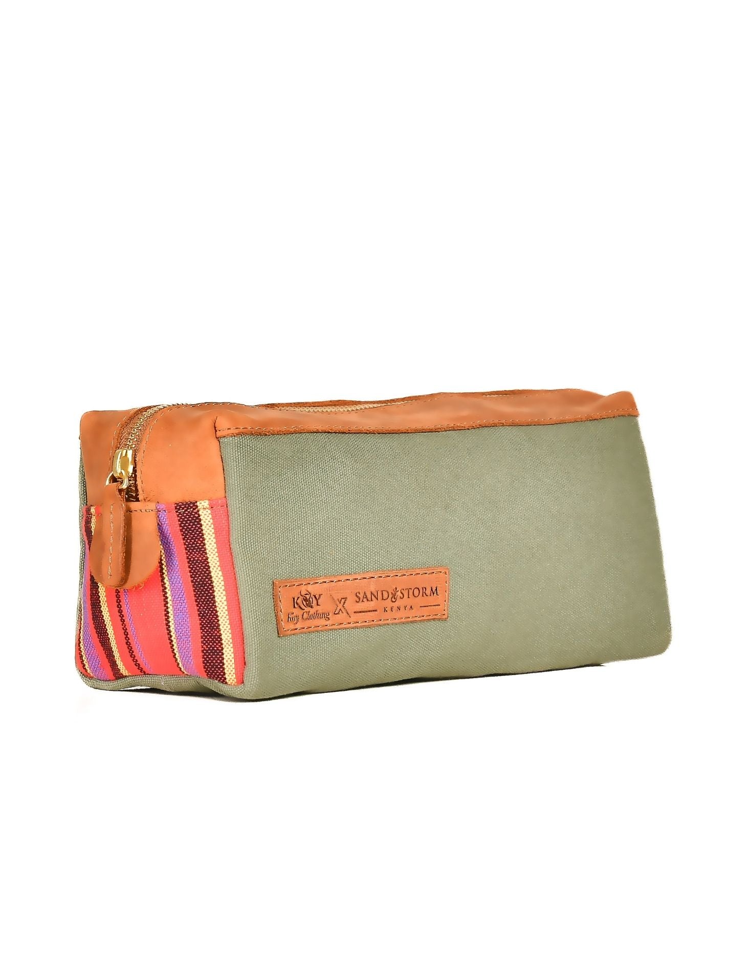 Canvas Wash Bag - Khaki Green