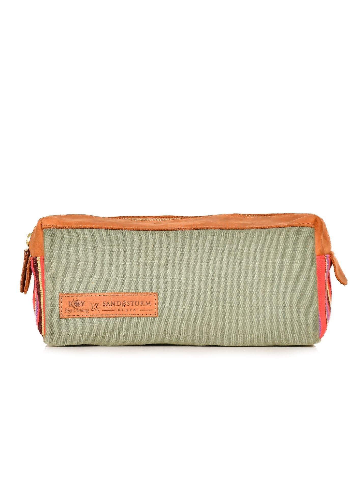 Canvas Wash Bag - Khaki Green