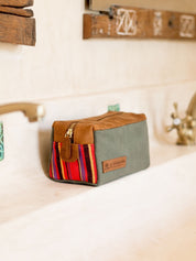 Canvas Wash Bag - Khaki Green