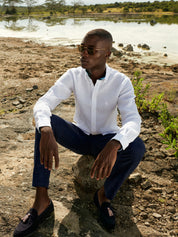 Luo Classic White Linen Shirt