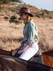 Women's Sage Linen Shirt