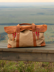 Canvas Weekender Bag - Tan