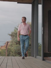 Blue Linen Suit Trousers
