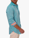 Nyota Turquoise Linen Shirt