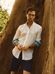 Luo Classic White Linen Shirt