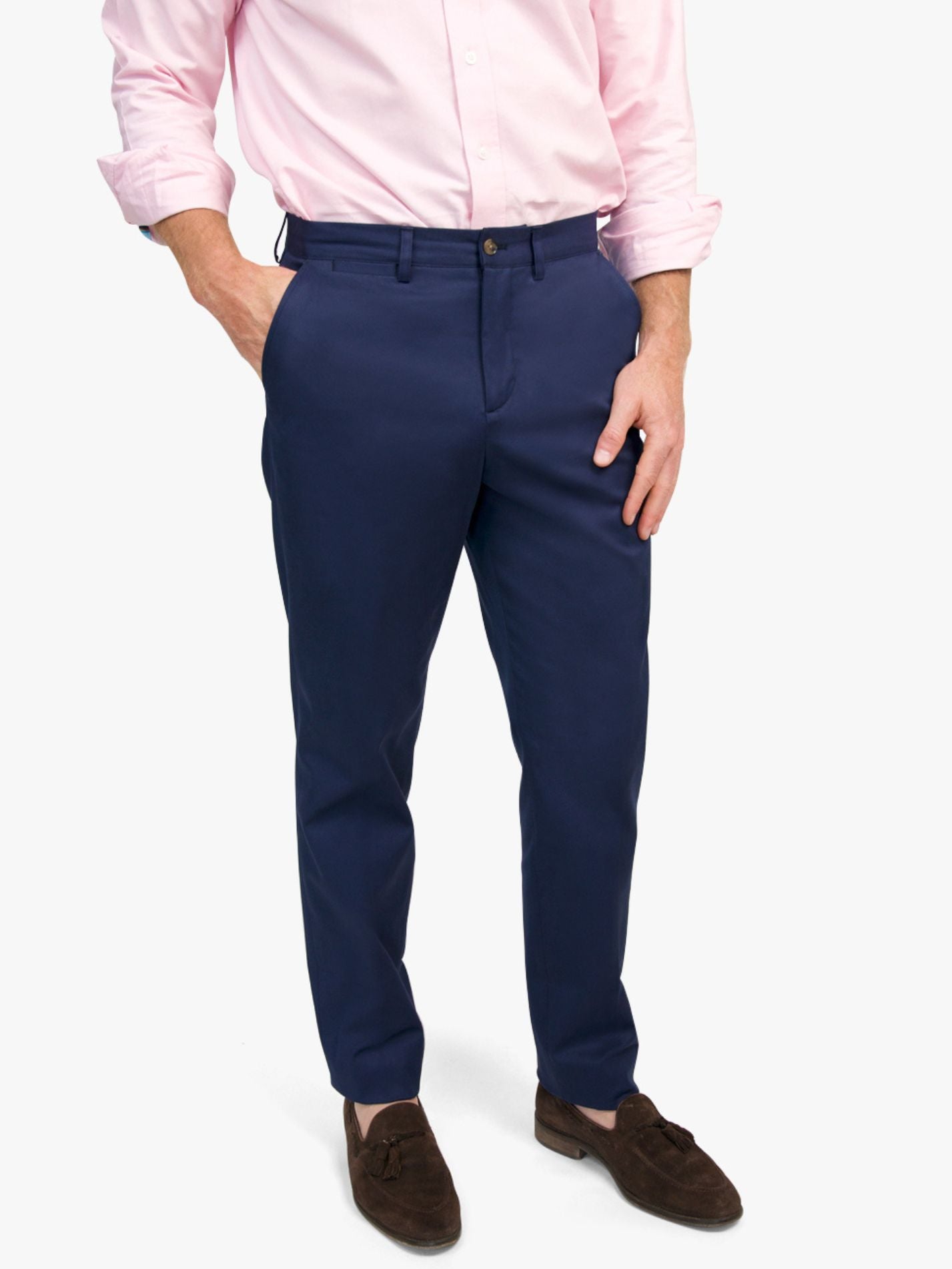 Cheza Navy Chino Trousers