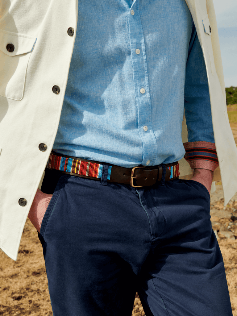 Navy blue 2025 beaded belt