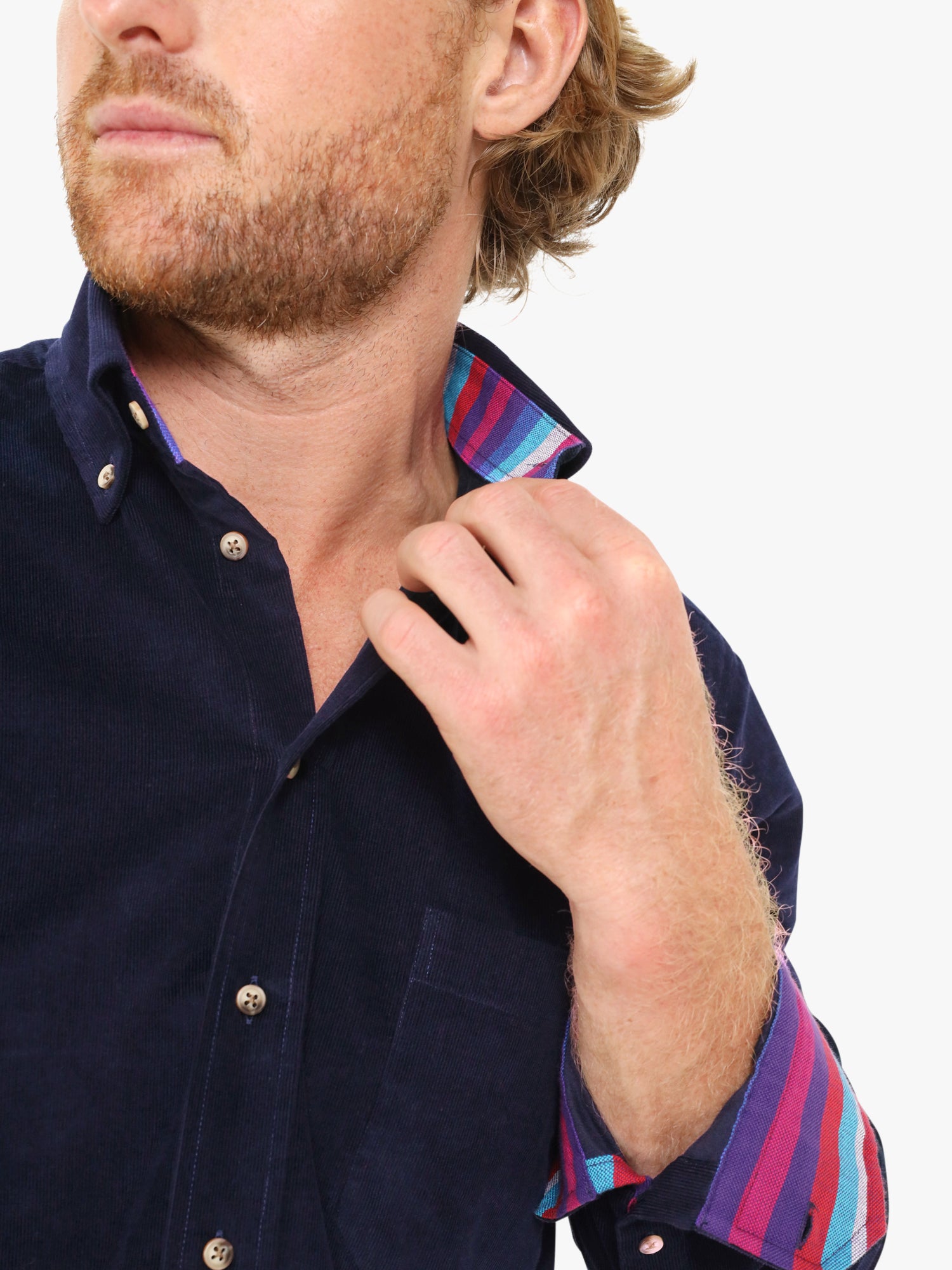 Dark Navy Cord Shirt