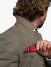 Mara Khaki Linen Safari Jacket