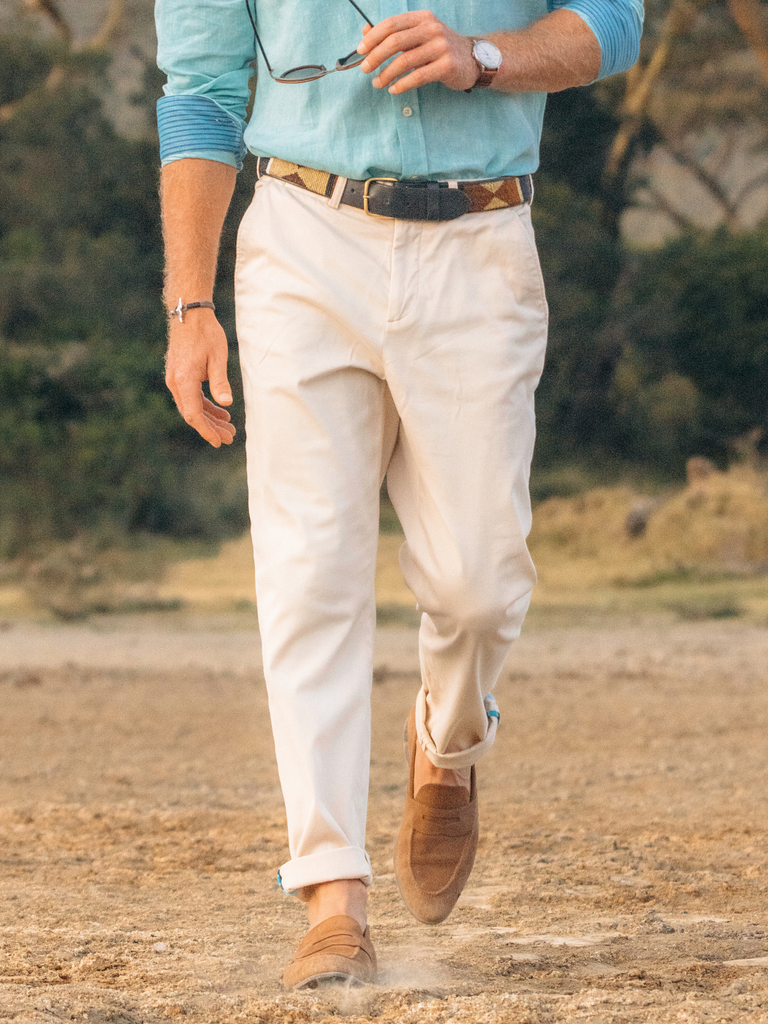 Men s Cheza Light Beige Chino Trousers Koy Clothing