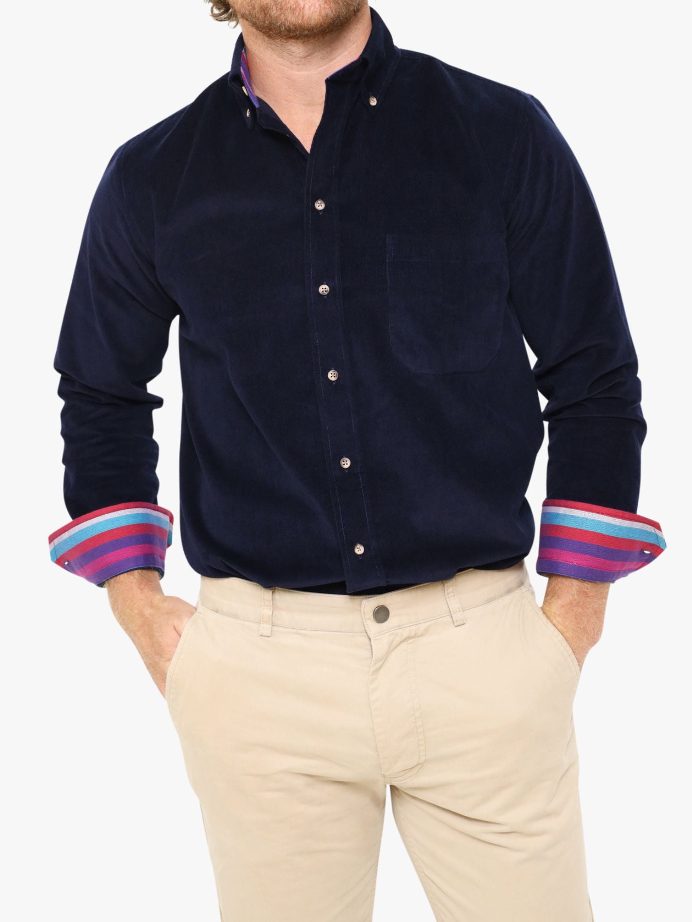Dark Navy Cord Shirt