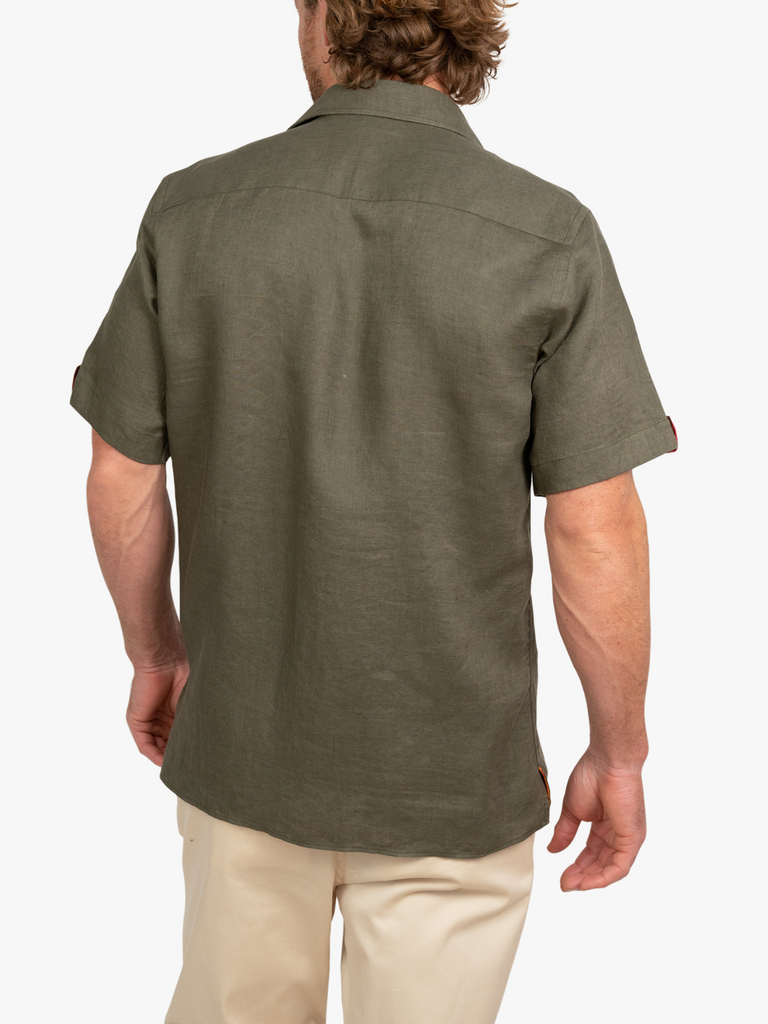 Khaki short 2025 sleeve shirt