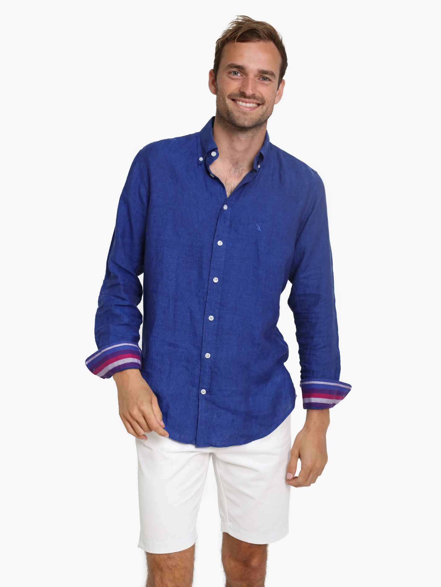 Kamba Navy Linen Shirt