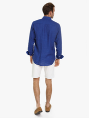 Kamba Navy Linen Shirt