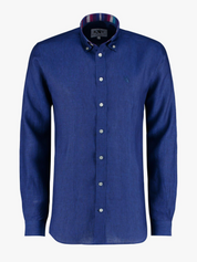 Kamba Navy Linen Shirt