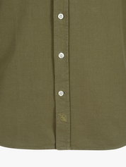 Olive Brushed Cotton Shirt