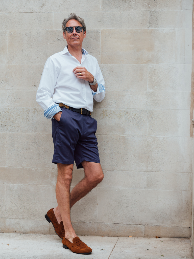 Men s Navy Chino Shorts Koy Clothing