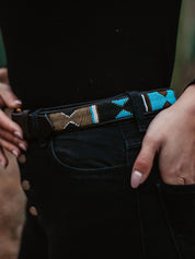 Beaded Belt - Mwezi (Narrow)