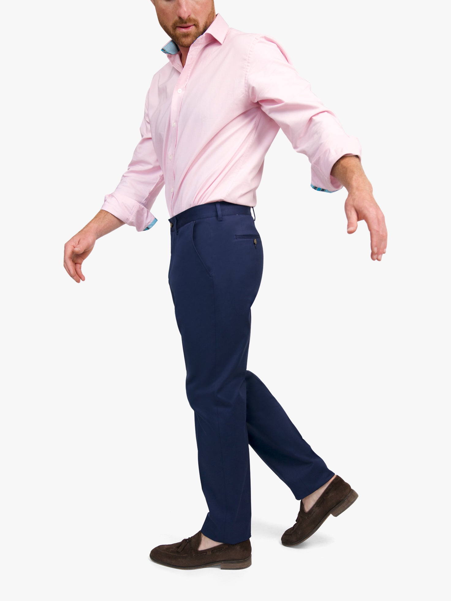 Cheza Navy Chino Trousers