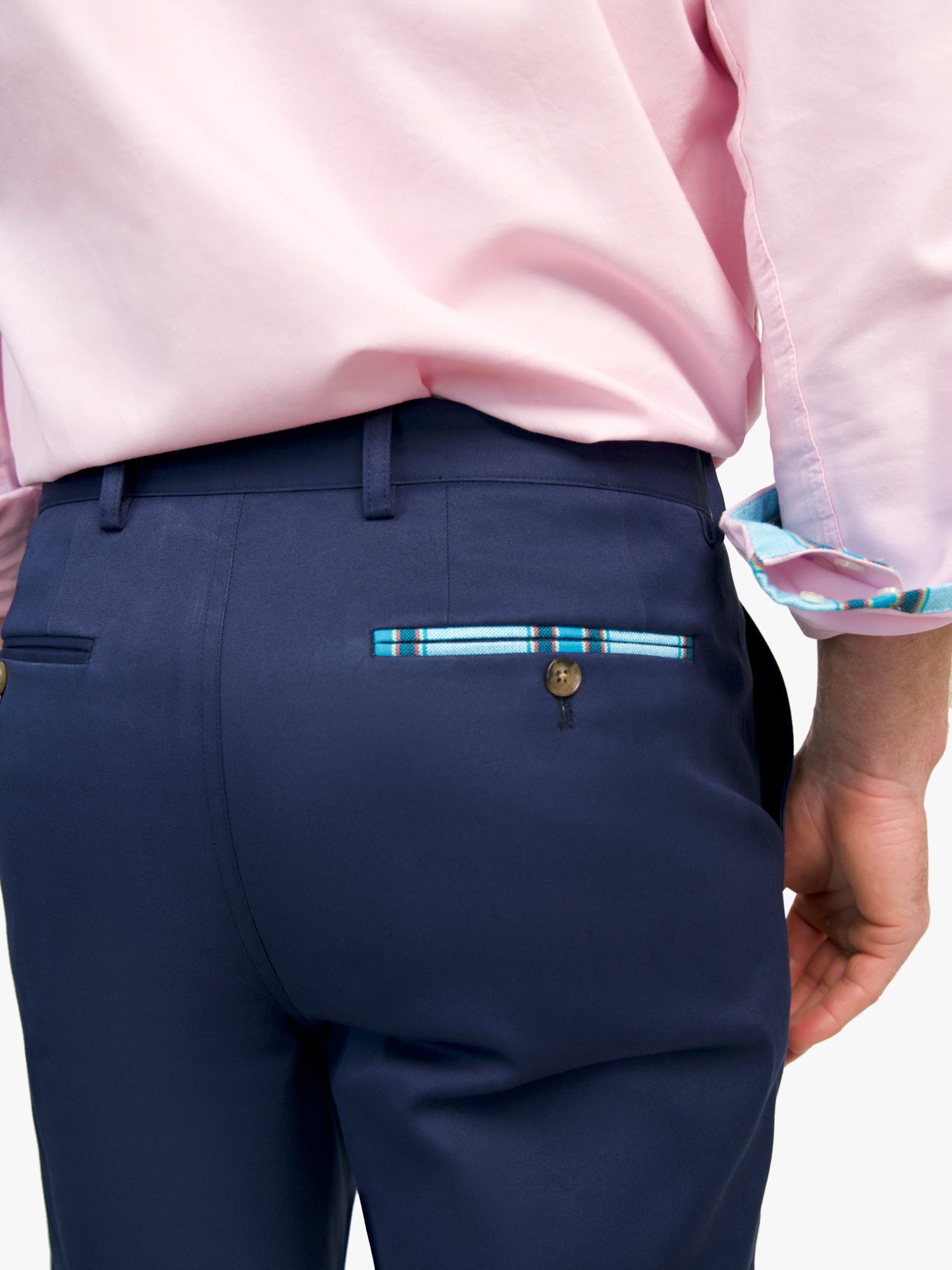Cheza Navy Chino Trousers