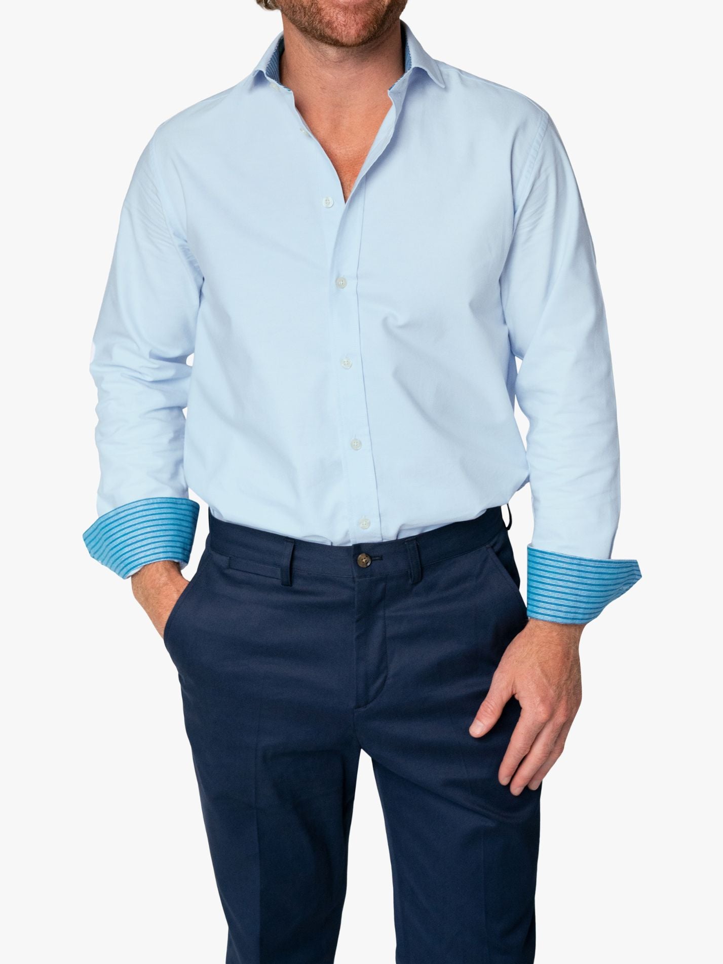 Mtoto Blue Organic Oxford Shirt